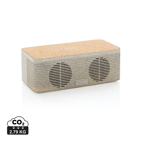  Enceinte 5W avec chargeur à induction en fibre de paille