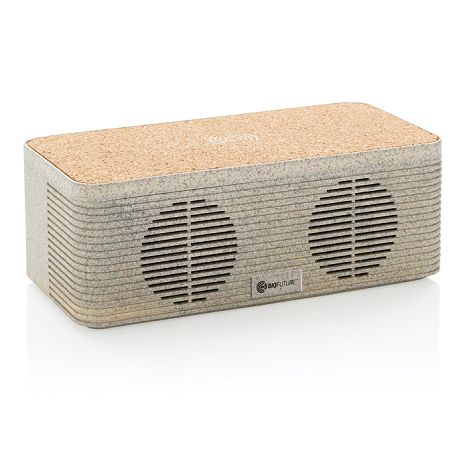  Enceinte 5W avec chargeur à induction en fibre de paille