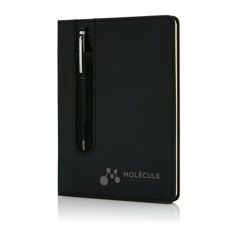  Carnet A5 à couverture rigide en PU avec Stylo tactile