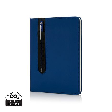  Carnet A5 à couverture rigide en PU avec Stylo tactile