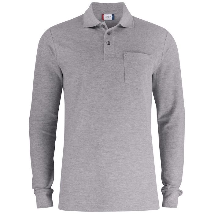  Basic Polo LS Pocket couleur