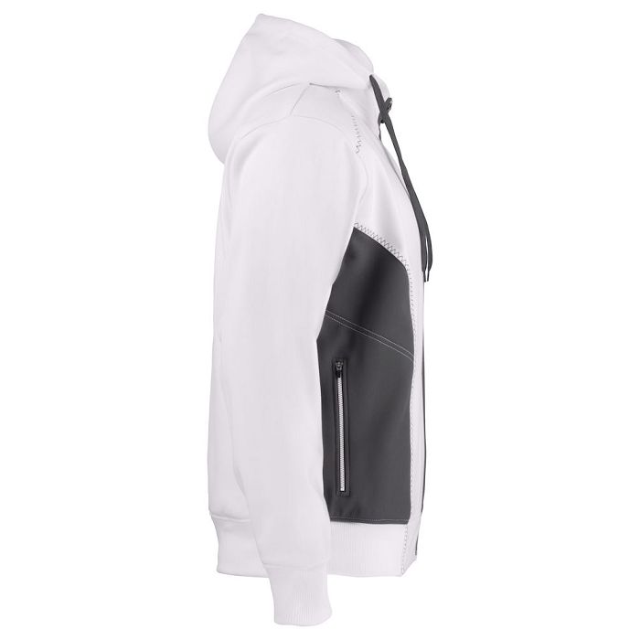  2116 HOODY FULL ZIP BI-MATIERE