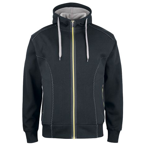  2116 HOODY FULL ZIP BI-MATIERE