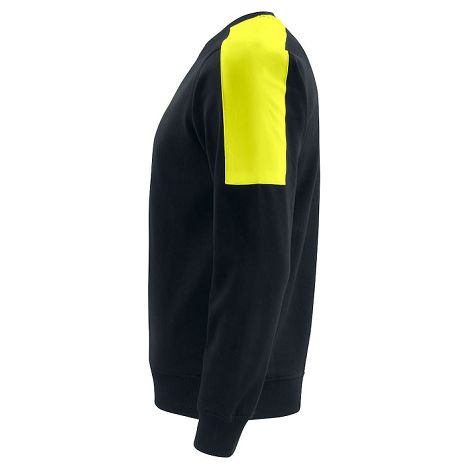  2125 SWEATSHIRT COL ROND BANDES FLUO