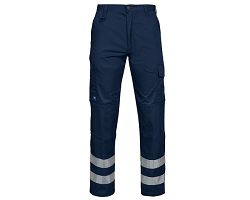 2517 PANTALON CORDURA BANDES HV A/GENOUILLERES  - LAVAGE 60°