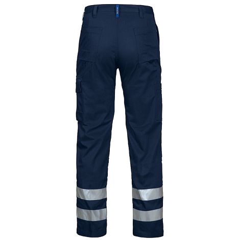  2517 PANTALON CORDURA BANDES HV A/GENOUILLERES  - LAVAGE 60°