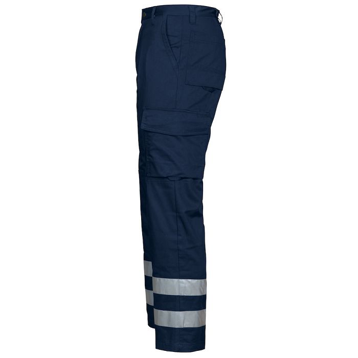  2517 PANTALON CORDURA BANDES HV A/GENOUILLERES  - LAVAGE 60°