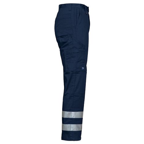  2517 PANTALON CORDURA BANDES HV A/GENOUILLERES  - LAVAGE 60°