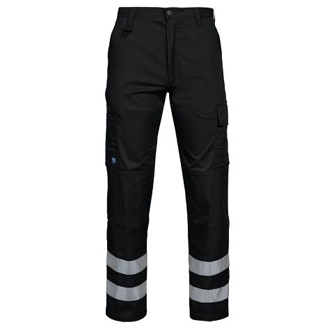  2517 PANTALON CORDURA BANDES HV A/GENOUILLERES  - LAVAGE 60°