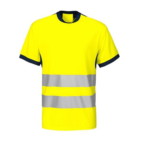  6009 T-SHIRT CONTRASTE POLYESTER  EN ISO 20471 CLASSE 2