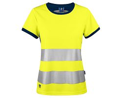 6012 T-SHIRT FEMME POLYESTER CONTRASTE EN ISO 20471 CLASSE  2