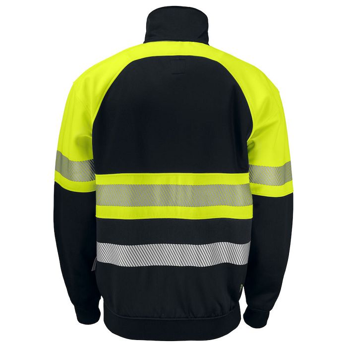  6120 SWEATSHIRT FULL ZIP POLYCOTON  HV EN ISO 20471 CLASSE 1