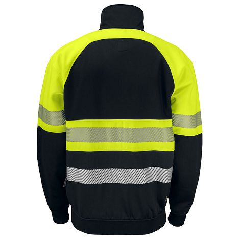  6120 SWEATSHIRT FULL ZIP POLYCOTON  HV EN ISO 20471 CLASSE 1