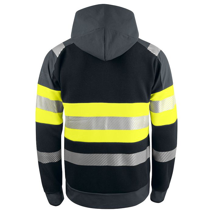  6122 SWEATSHIRT FULL ZIP À CAPUCHE POLYCOTON HV  EN ISO 20471 CLA