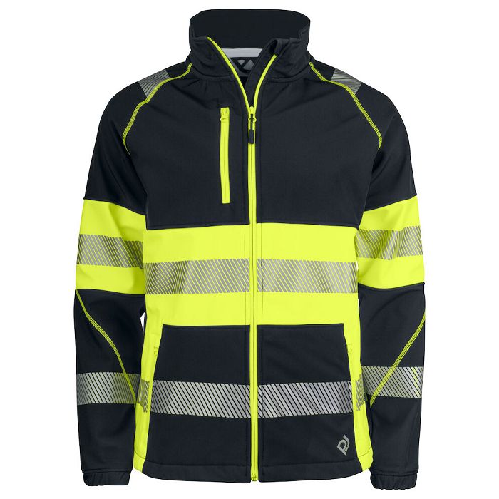  6443 SOFTSHELL DEPERLANTE HV -  EN ISO 20471 CLASSE 1