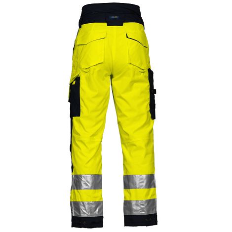  6514 PANTALON POLYCOTON DOUBLÉ CORDURA® - HV EN ISO 20471 CLASSE 