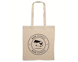 Totebag publicitaire écru MARQUAGE 1 COULEUR LIVRÉ EN 3 JOURS