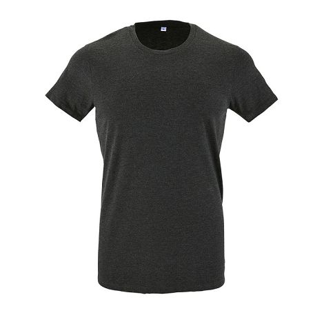  TEE-SHIRT HOMME COL ROND AJUSTÉ COULEUR