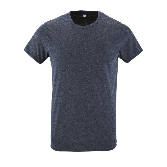  TEE-SHIRT HOMME COL ROND AJUSTÉ COULEUR