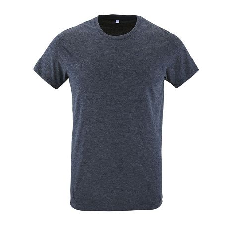  TEE-SHIRT HOMME COL ROND AJUSTÉ COULEUR