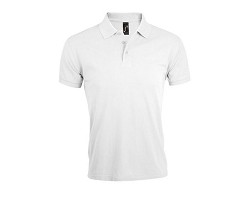 POLO HOMME POLYCOTON BLANC