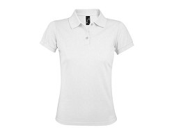 POLO FEMME POLYCOTON BLANC
