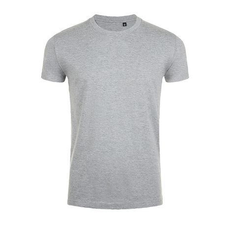  TEE-SHIRT HOMME COL ROND AJUSTÉ COULEUR