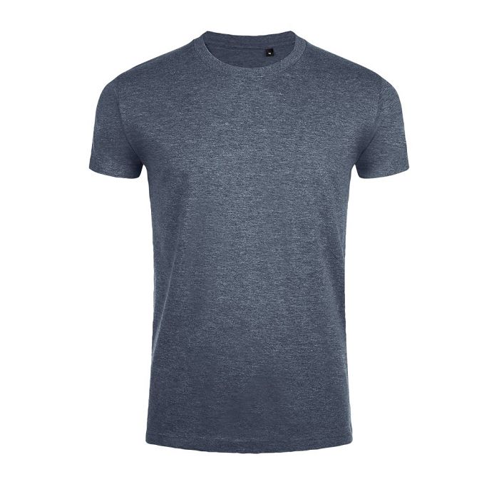  TEE-SHIRT HOMME COL ROND AJUSTÉ COULEUR