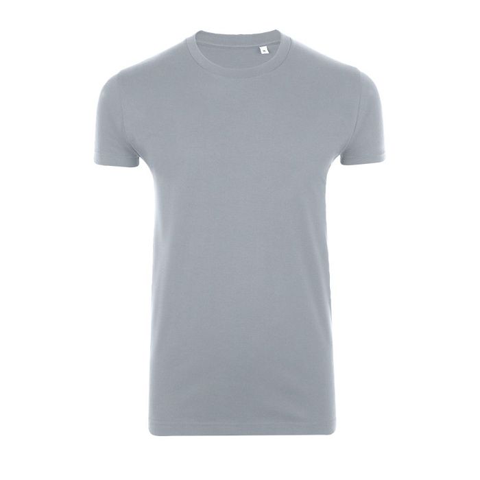  TEE-SHIRT HOMME COL ROND AJUSTÉ COULEUR