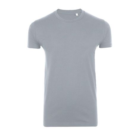  TEE-SHIRT HOMME COL ROND AJUSTÉ COULEUR