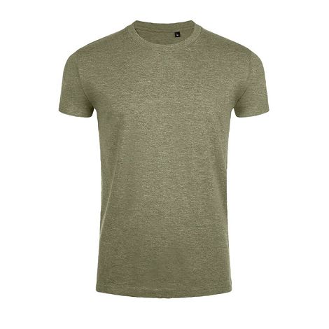  TEE-SHIRT HOMME COL ROND AJUSTÉ COULEUR