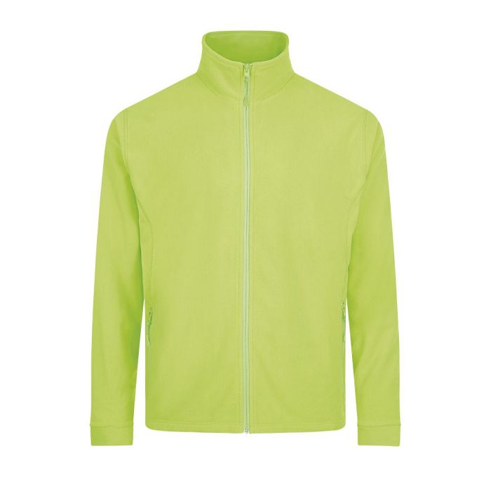  VESTE MICROPOLAIRE ZIPPÉE HOMME FLUO