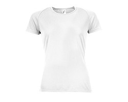 TEE-SHIRT FEMME MANCHES RAGLAN BLANC