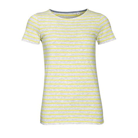  TEE-SHIRT FEMME COL ROND RAYÉ