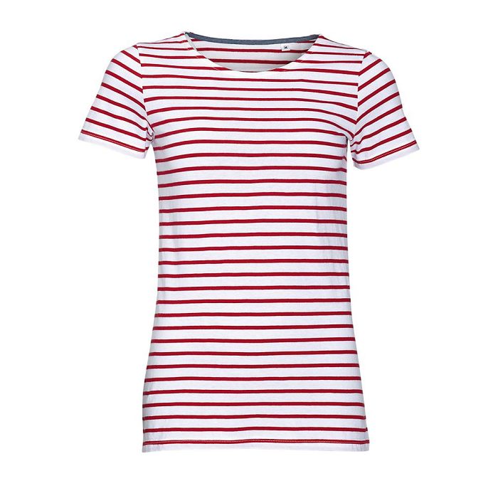  TEE-SHIRT FEMME COL ROND RAYÉ