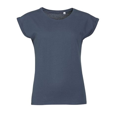  TEE-SHIRT FEMME COL ROND COULEUR