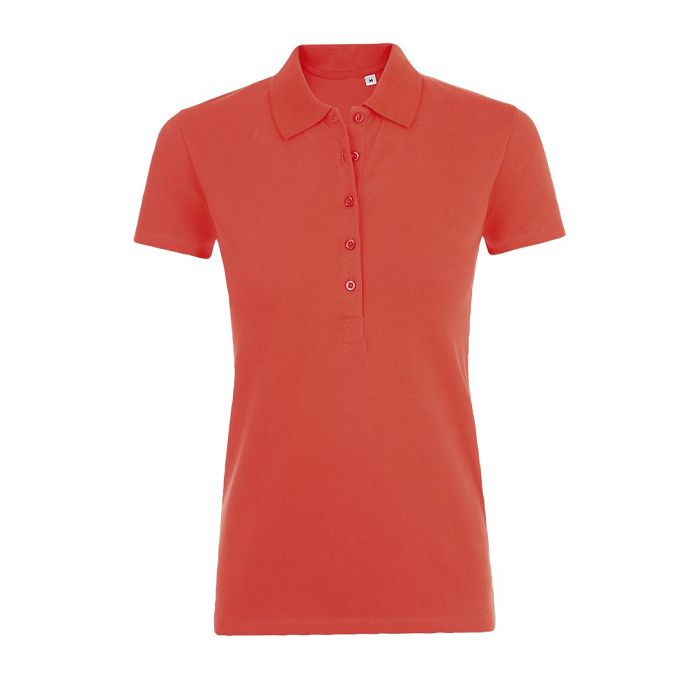  POLO COTON ÉLASTHANNE FEMME COULEUR