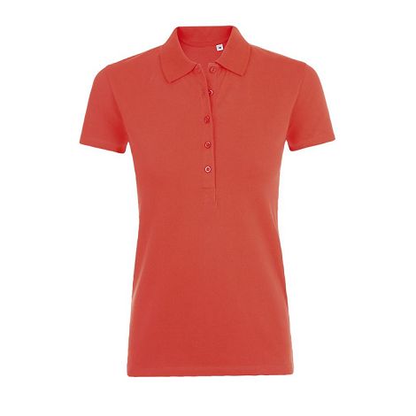  POLO COTON ÉLASTHANNE FEMME COULEUR