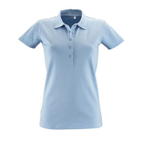  POLO COTON ÉLASTHANNE FEMME COULEUR