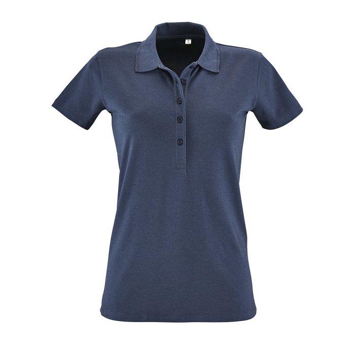  POLO COTON ÉLASTHANNE FEMME COULEUR