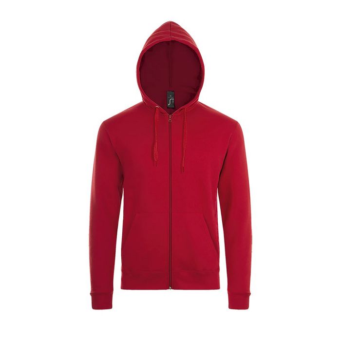  VESTE ZIPPÉE À CAPUCHE UNISEXE COULEUR