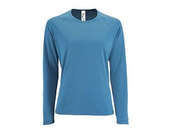 TEE-SHIRT SPORT FEMME MANCHES LONGUES COULEUR