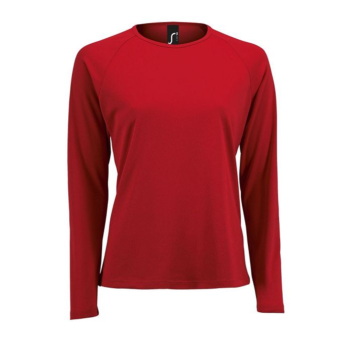  TEE-SHIRT SPORT FEMME MANCHES LONGUES COULEUR