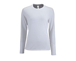 TEE-SHIRT FEMME MANCHES LONGUES BLANC