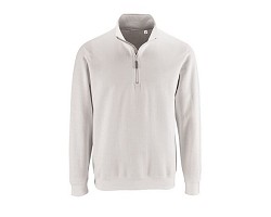 SWEAT-SHIRT HOMME COL CAMIONNEUR BLANC