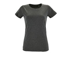 TEE-SHIRT FEMME COL ROND AJUSTÉ COULEUR