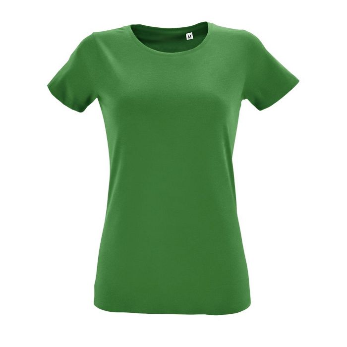  TEE-SHIRT FEMME COL ROND AJUSTÉ COULEUR