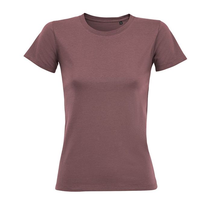  TEE-SHIRT FEMME COL ROND AJUSTÉ COULEUR