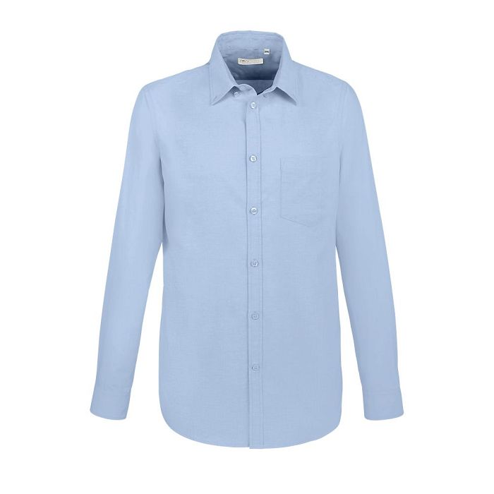  CHEMISE HOMME OXFORD MANCHES LONGUES