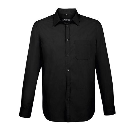  CHEMISE HOMME POPELINE MANCHES LONGUES